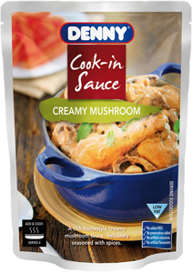 Denny Creamy Mushroom cook in sauce